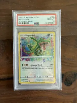 2020 Pokemon SWSH Rayquaza Vivid Voltage # 138/185 PSA 10 - Image 1