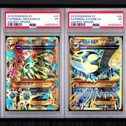 PSA 1 SEQUENTIAL Set 2015 XY Ancient Origins Primal Groudon EX 97 Kyogre 96/98 - Image 1