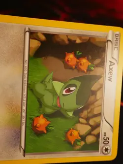 MP Pokemon AXEW Card BW BLACK STAR PROMO Set BW16 Black and White Non-Holo#2 - Image 2
