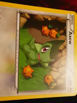 MP Pokemon AXEW Card BW BLACK STAR PROMO Set BW16 Black and White Non-Holo#2 - Image 3