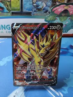 Zamazenta V 196/202 Ultra Rare Pokemon TCG Sword & Shield Base NM - Image 1