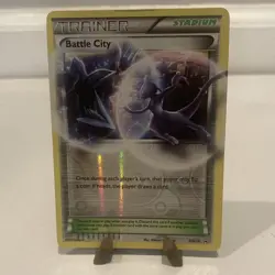 Pokemon Battle City BW39 Black & White Promos Holo Promo Trainer Stadium English - Image 1