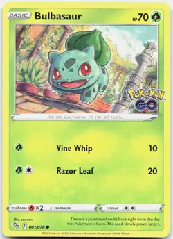 Bulbasaur 001/078 Common Pokemon GO Pokemon Near Mint - Image 1