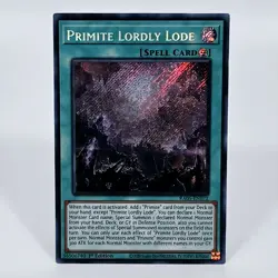 Yugioh! Primite Lordly Lode RA05-EN072 Secret Rare Rarity Collection 5 - Image 1
