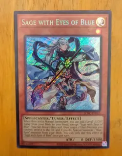 Konami Yu-Gi-Oh! Sage with Eyes of Blue LCKC-EN015 Secret Rare Holo English - Image 1
