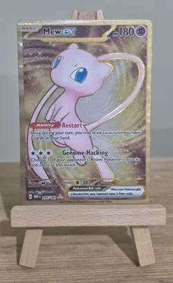 Mew EX 205/165 Scarlet Violet 151 Metal Card Pokemon TCG - Image 1