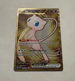Pokemon TCG Mew EX Metal Gold NM/LP 205/165 Scarlet & Violet 151 Promo Card - Image 1