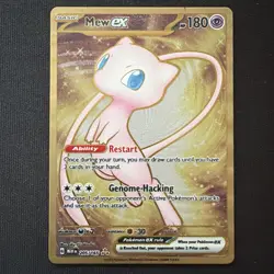 Pokemon TCG Mew EX Metal Gold Card 151 SV2a 205/165 - Image 1
