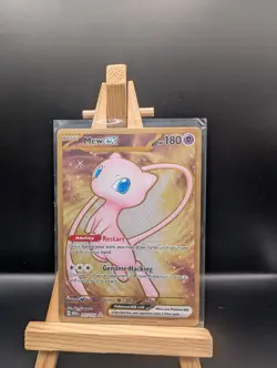 Mew EX 205/165 Scarlet Violet 151 Metal Card Pokemon TCG - Image 1