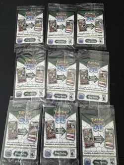 Pokemon Prismatic Evolutions Surprise Complete Set All 9 Holo Stamp Cards - Image 2