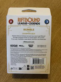 RUMBLE Riftbound LoL TCG Champion Deck 40-Card *Factory Sealed* - Image 2