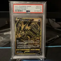 Pokemon SWSH Shining Fates Eternatus V Full Art SV121/SV122 PSA 10 - Image 1