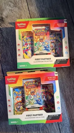 2x Pokemon TCG First Partner Illustration Collection Series 1 Sealed Boxes - Image 1