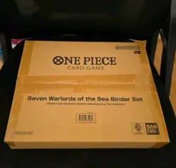 One Piece TCG English Seven Warlords Of The Sea Binder Set SEALED/NEW - Image 1
