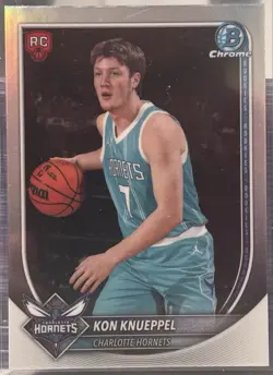 2025-26 Topps Bowman Chrome Kon Knueppel Red Rookie Refractor BRR-4 - Image 1