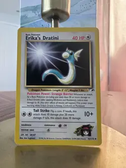 Pokemon TCG Erika’s Dratini 42/132 Gym Heroes Regular Unlimited Common 40HP - Image 1