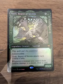 MTG - Toski, Bearer of Secrets. Kaldheim. Foil - Legendary Creature - Squirrel. - Image 1