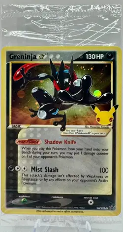 LOT OF 17 - Greninja Gold Star SWSH144 Pokemon Celebrations ETB Promo Sealed - Image 2