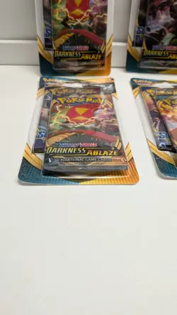 Pokemon Sealed Lot Of 4 Sword&Shield Darkness Ablaze Double Packs - Image 4