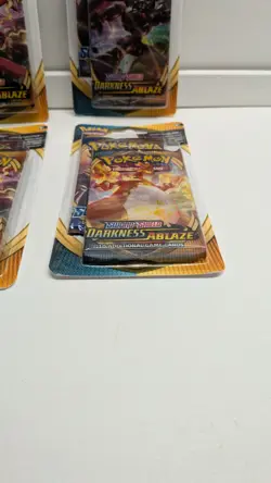 Pokemon Sealed Lot Of 4 Sword&Shield Darkness Ablaze Double Packs - Image 5