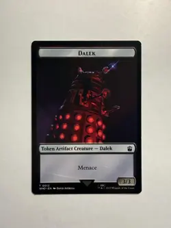 Dalek/Cyberman Double-Sided Token 12/24 MTG Universes Beyond: Doctor Who - Image 1