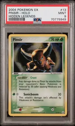 Pokemon TCG Pinsir Holo 2004 EX Hidden Legends 13/101 PSA 9 - Image 1