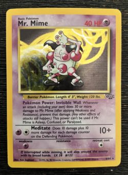 Mr. Mime 6/64 Holo Rare Pokemon 1999 Jungle - Image 1