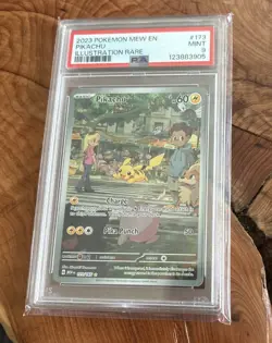 2023 POKEMON MEW EN 151 ILLUSTRATION RARE #173 PIKACHU PSA 9 - Image 1