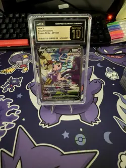 2021 POKEMON FUSION STRIKE ULTRA RARE - HOLO #251/264 MEW V CGC 10 PRISTINE - Image 1
