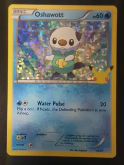 Oshawott 021/025 NM McDonald's 25th Anniversary Promos Promo Pokemon Holo - Image 1