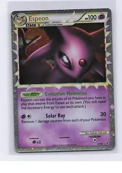 Espeon 81/90 Prime HGSS Undaunted Pokemon Holo Moderately Played - Image 1