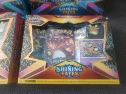 Shining Fates Mad Party Pin Collection Box Pokemon TCG Factory Sealed Lot of 3!! - Image 3
