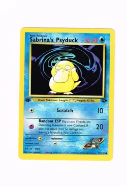 Pokemon Card - Sabrina's Psyduck Gym Challenge 99/132 1st Edition Common NM - Image 1