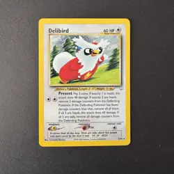 Delibird Neo Revelation Unlimited Holo Rare Pokemon TCG Card 5/64 - Image 1