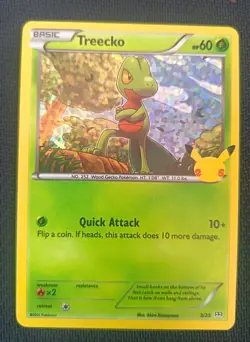 NM Treecko Holo - McDonald's Promo 25th Anniversary - Pokemon TCG Card 3/25 - Image 1