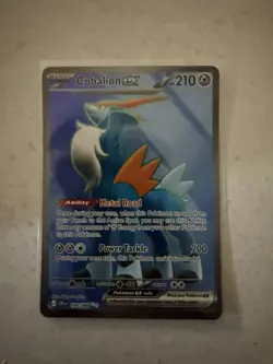 Cobalion ex 103/086 Chaos Rising Full Art Ultra Rare Holo Pokemon Card NM - Image 1