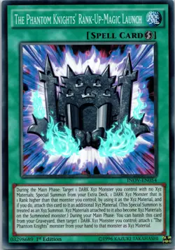 Yugioh The Phantom Knights' Rank-Up-Magic Launch INOV-EN054 1st Edition Super Ra - Image 1