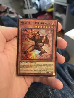 Yugioh Masked HERO Furnace MZMU-EN015 1st Super Rare - Image 1