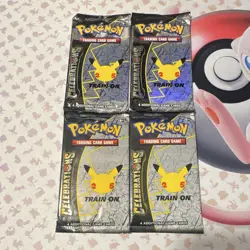 Pokemon TCG Celebrations 25th Anniversary 4 Booster Packs - 4 Cards EN - Image 1