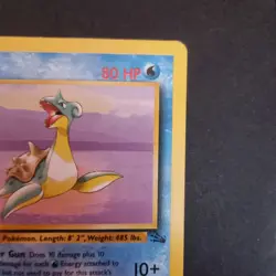 Lapras 25/62 NM Fossil Non Holo Rare Pokemon TCG Card 1999 - Image 3