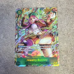 Bandai One Piece Card Game Jewelry Bonney OP12-118 Secret Rare Foil Alt Art - Image 1