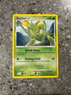 Pokemon TCG Cards Scyther 49/100 Stormfront Uncommon NM - Image 1