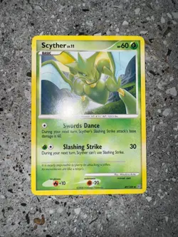 Pokemon TCG Cards Scyther 49/100 Stormfront Uncommon NM - Image 3