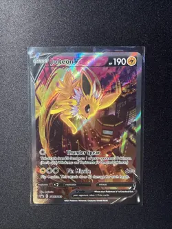 Pokemon TCG Jolteon v SWSH183 Black Star Holo Card - Image 1