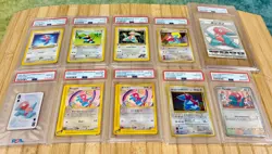 Porygon PSA 10 Lot x10 Pokemon Cards Low Pop WOTC Japanese Vending Aquapolis CD - Image 1