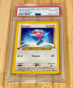 Porygon PSA 10 Lot x10 Pokemon Cards Low Pop WOTC Japanese Vending Aquapolis CD - Image 5