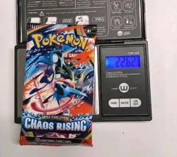 VERY HEAVY!🔥 22.62g Pokemon TCG Cards Chaos Rising Booster Pack Factory Sealed✅ - Image 1