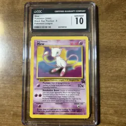 Mew Pokemon Card 2000 Black Star Promo 8 CGC Gem Mint 10 League - Image 1