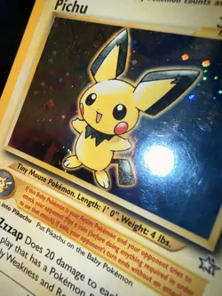 Pichu Holo Neo Genesis Unlimited Edition Card 12/111 MP Condition - Image 1