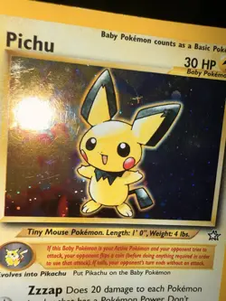 Pichu Holo Neo Genesis Unlimited Edition Card 12/111 MP Condition - Image 2